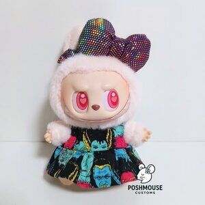 Halloween Universal Monsters Dress with Sparkle Bow Labubu Outfit